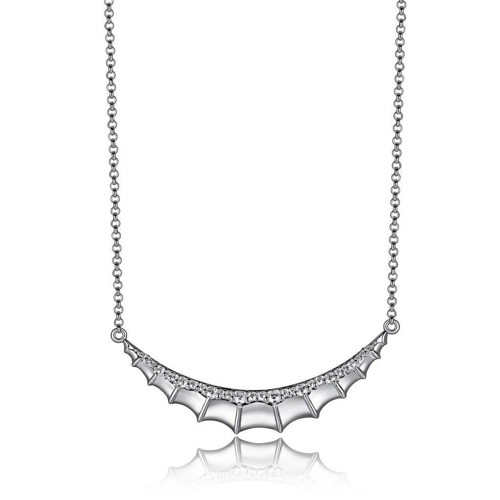 NR0LB9T-W Island Life Seahorse Cubic Zirconia Necklace