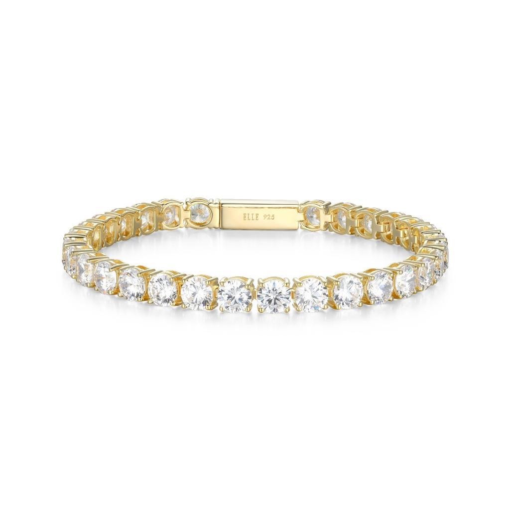 B31LAPJ-Y Stardust Round 5mm Cubic Zirconia Tennis Bracelet