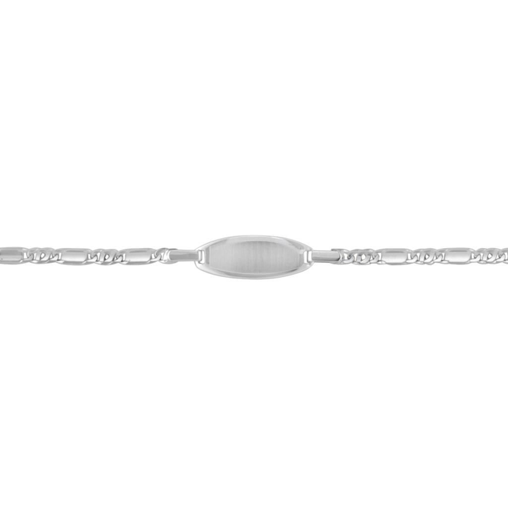 White Gold Baby Id Bracelet - 14K - 14k - 6"