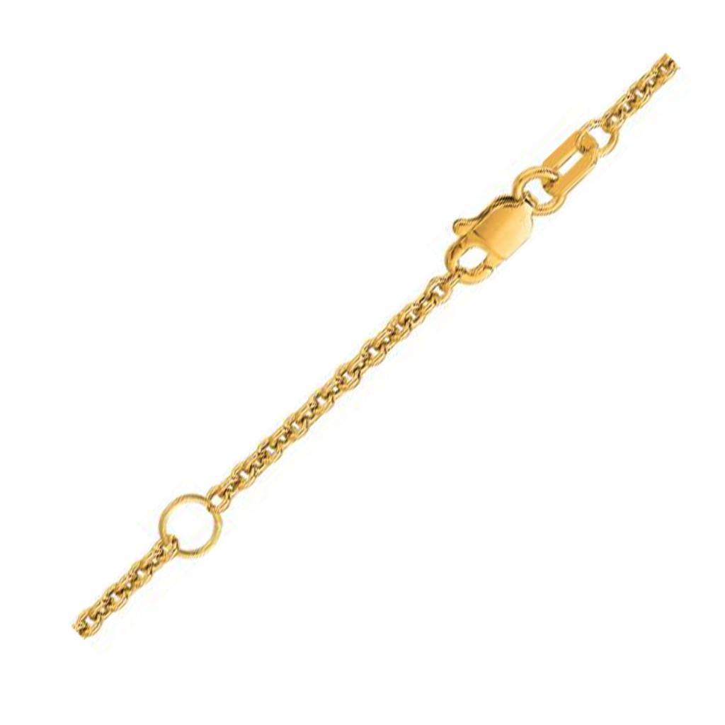 Extendable Cable Chain in 18k Yellow Gold (1.80 mm) -18"
