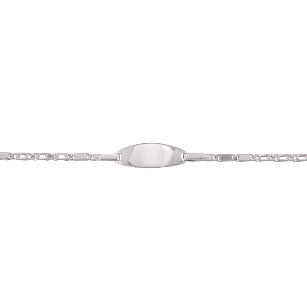 White Gold Baby Id Bracelet - 10K - 10k - 6"