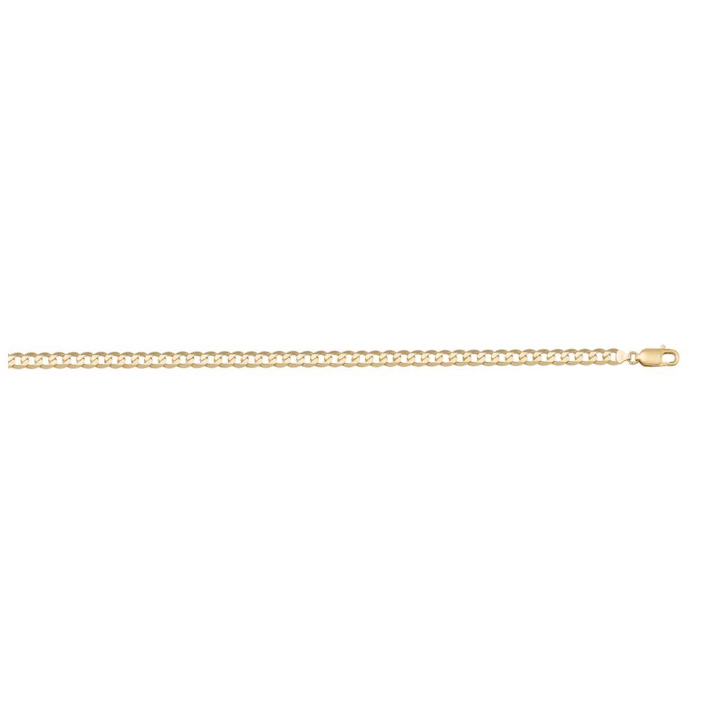 Yellow Gold Solid Open Link Anklet - 14K - 14k - 9.5"