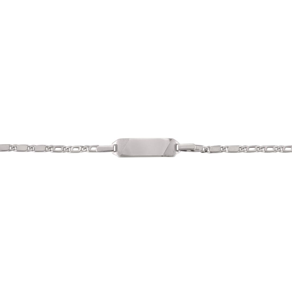 White Gold Baby Id Bracelet - 10K - 10k - 6"