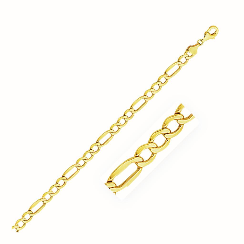 10k Yellow Gold Lite Figaro Chain (5.60 mm) -18"