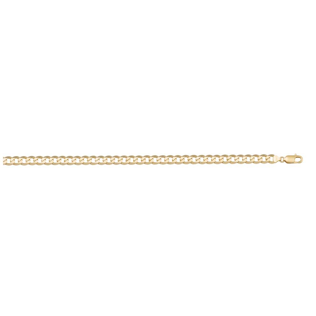 Yellow Gold Solid Open Link Anklet - 14K - 14k - 9.5"