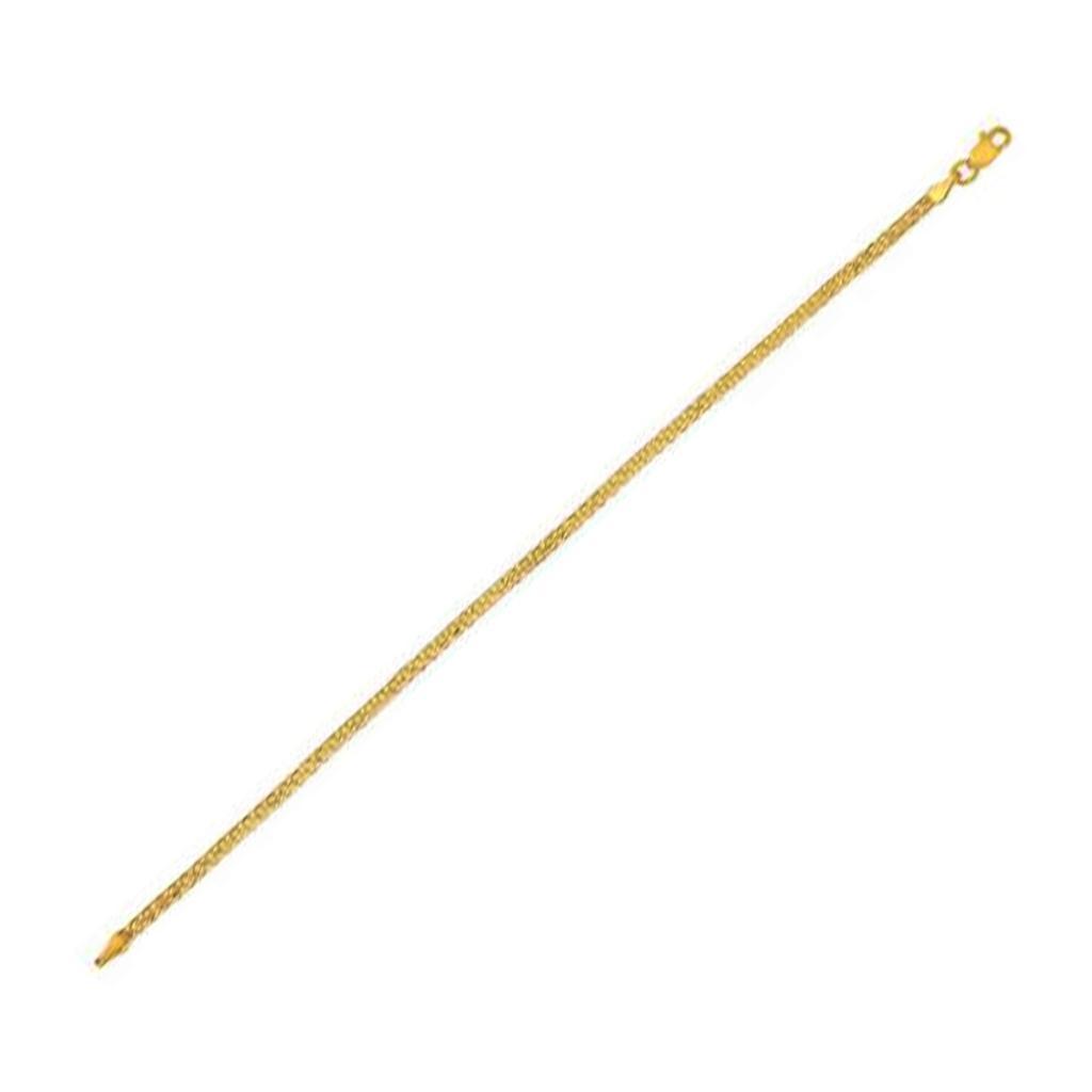 14k Yellow Gold Bismark Chain (2.50 mm) - 16"