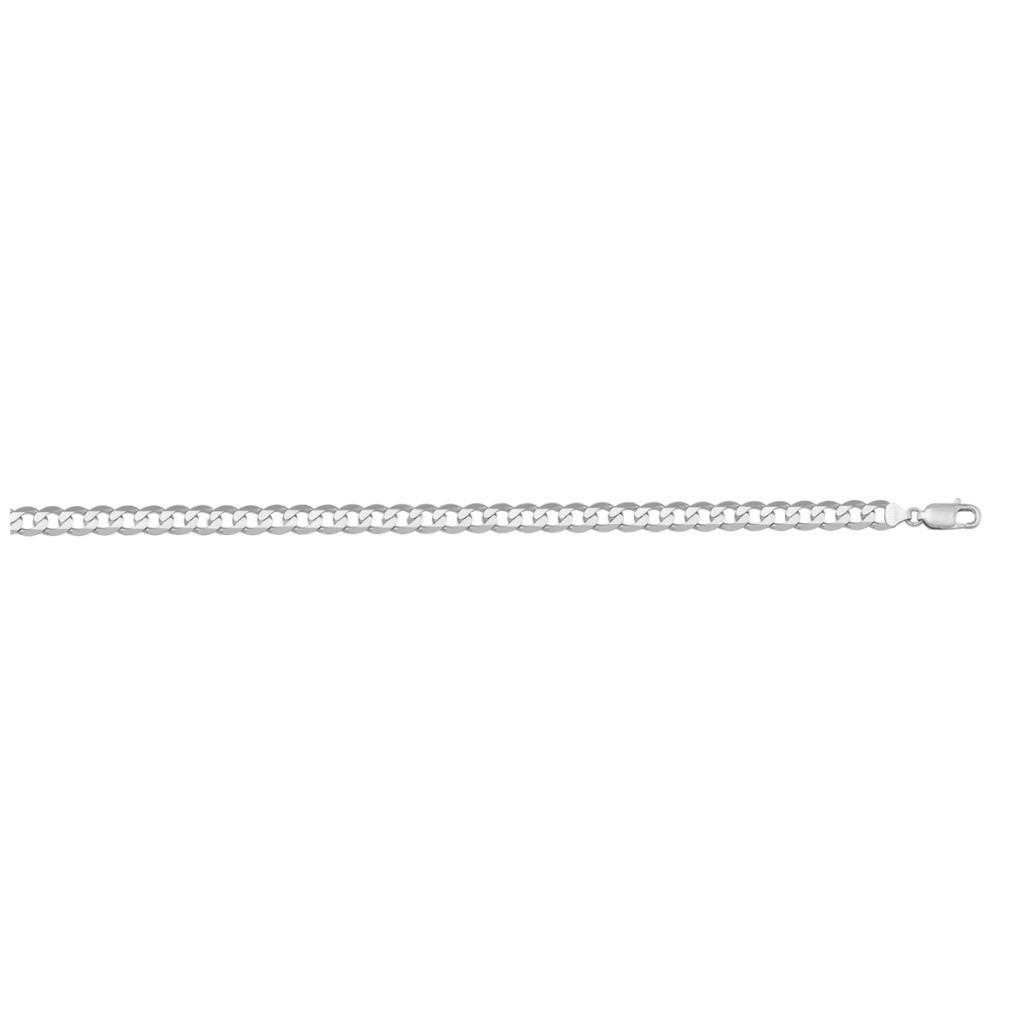 White Gold Solid Open Link Anklet - 14K - 14k - 9.5"