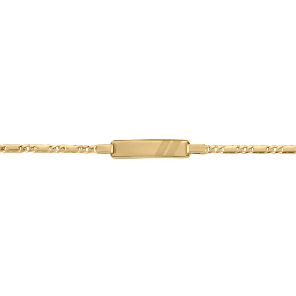 Yellow Gold Baby Id Bracelet - 14K - 14k - 6"
