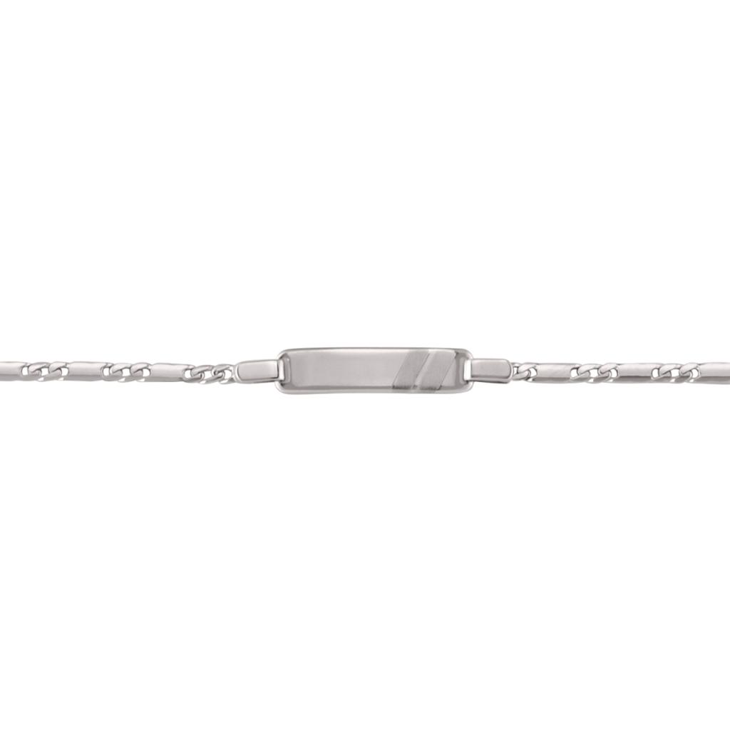 White Gold Baby Id Bracelet - 18K - 18k - 6"