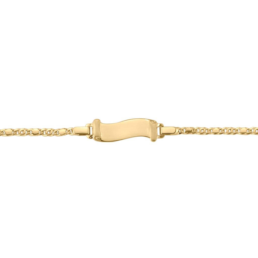 Yellow Gold Baby Id Bracelet - 10K - 10k - 6"