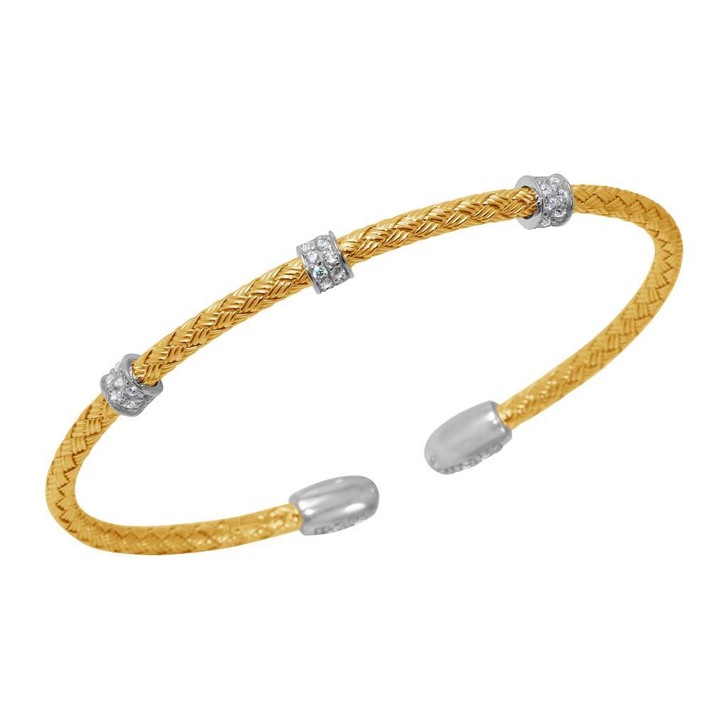 BCGS1Q03Y-2T Ursa Woven CZ Cuff