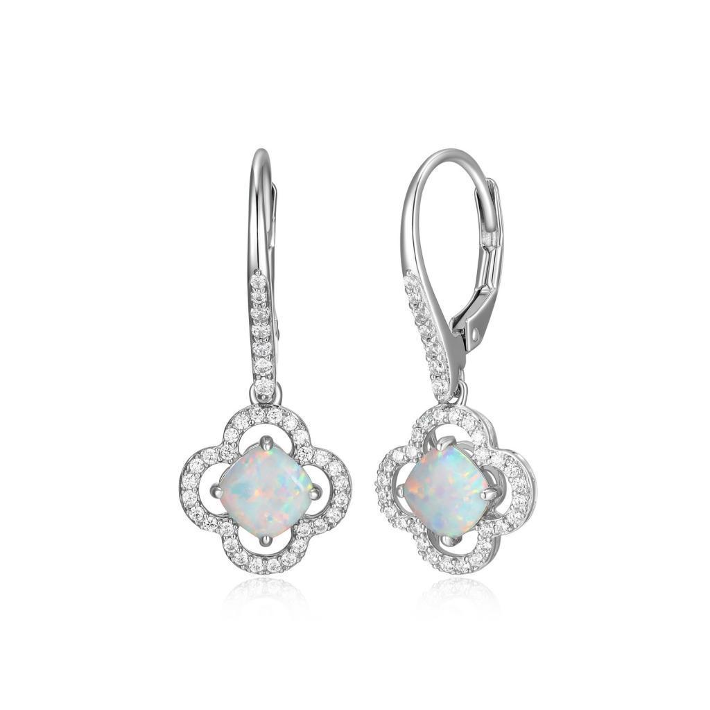 ECGR2Q0J0-W Lopal Created Opal Cushion Earrings