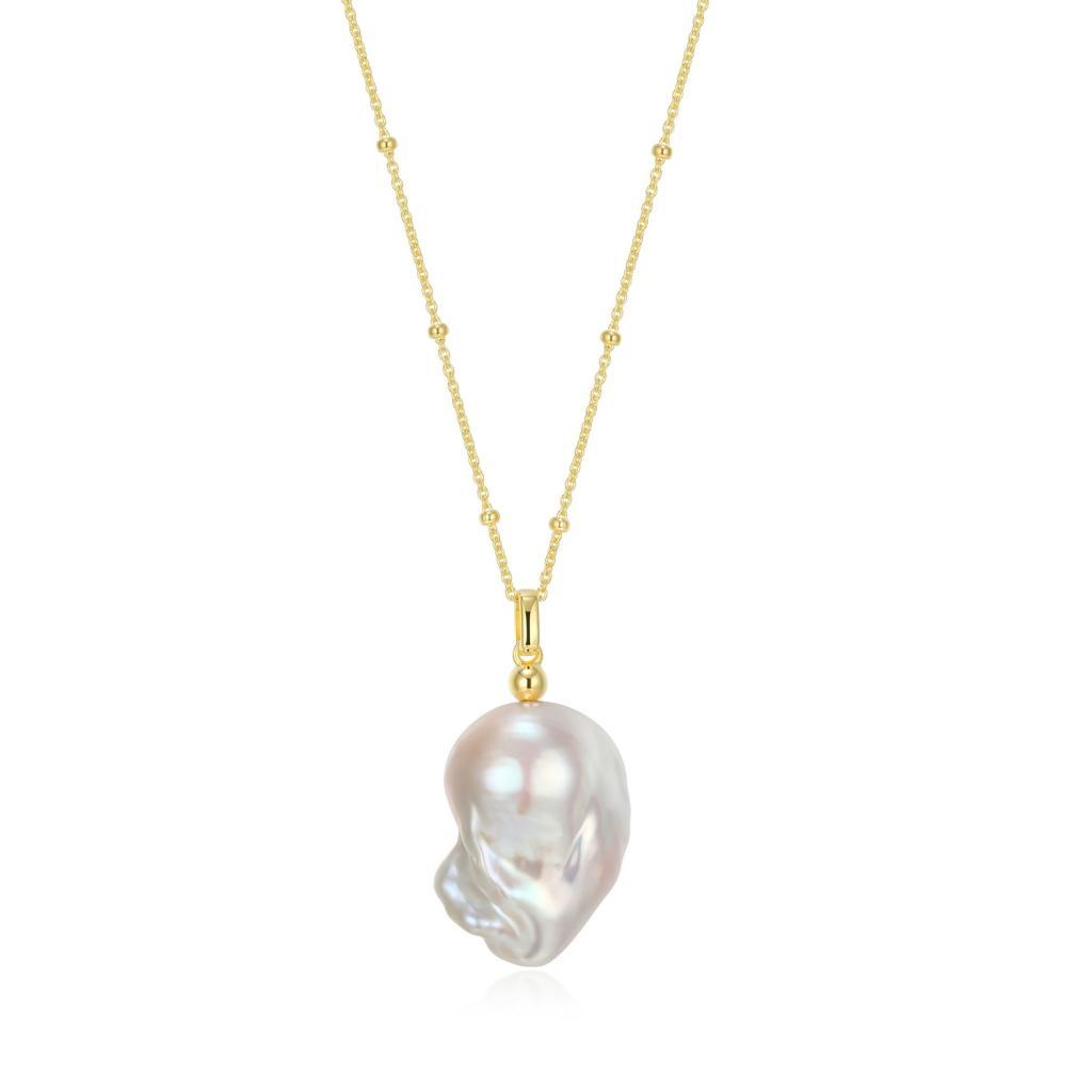N30LC06-Y Genesis White Baroque Pearl Necklace