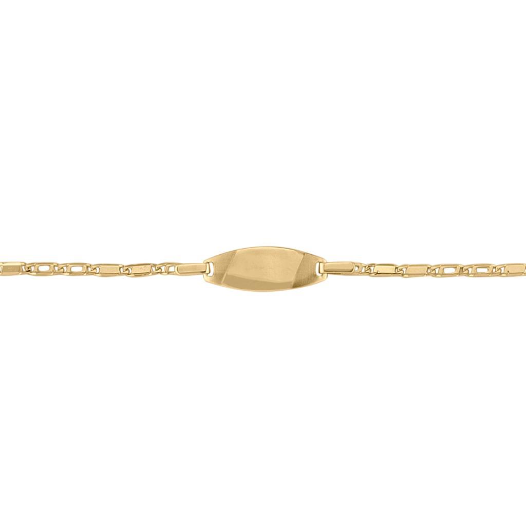 Yellow Gold Baby Id Bracelet - 14K - 14k - 6"