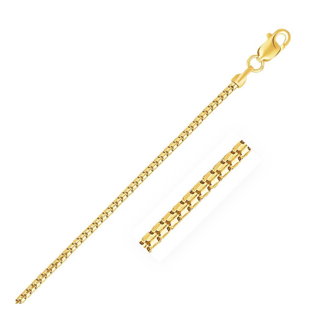 14k Yellow Gold Ice Chain (1.30 mm) - 16"