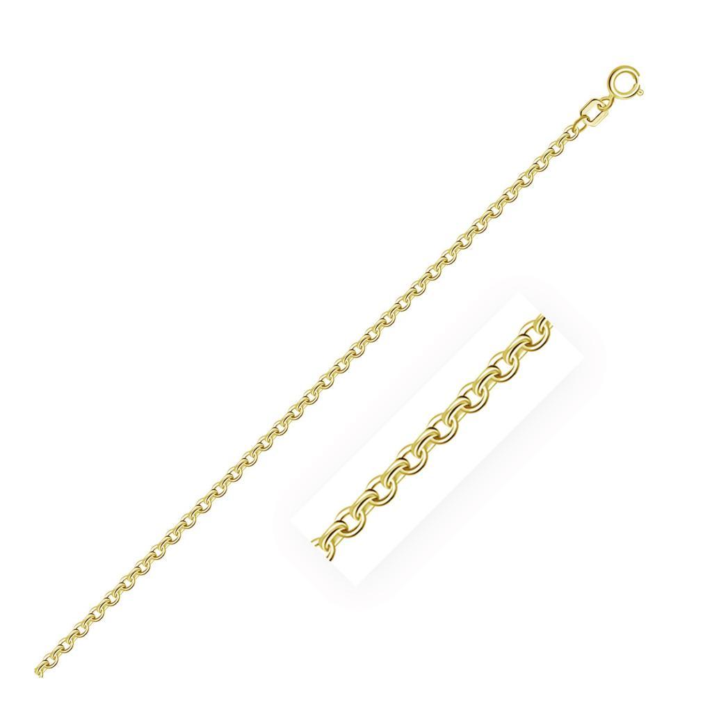 10k Yellow Gold Rolo Chain  (1.90 mm) - 16"