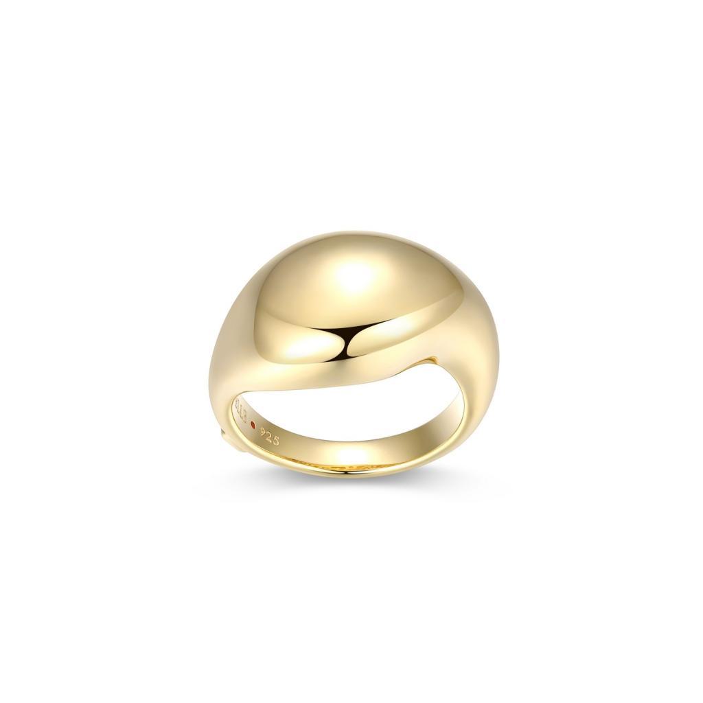 R34LAJT-Y-9 Raindrop Puffy Pear Shape Ring Size 9