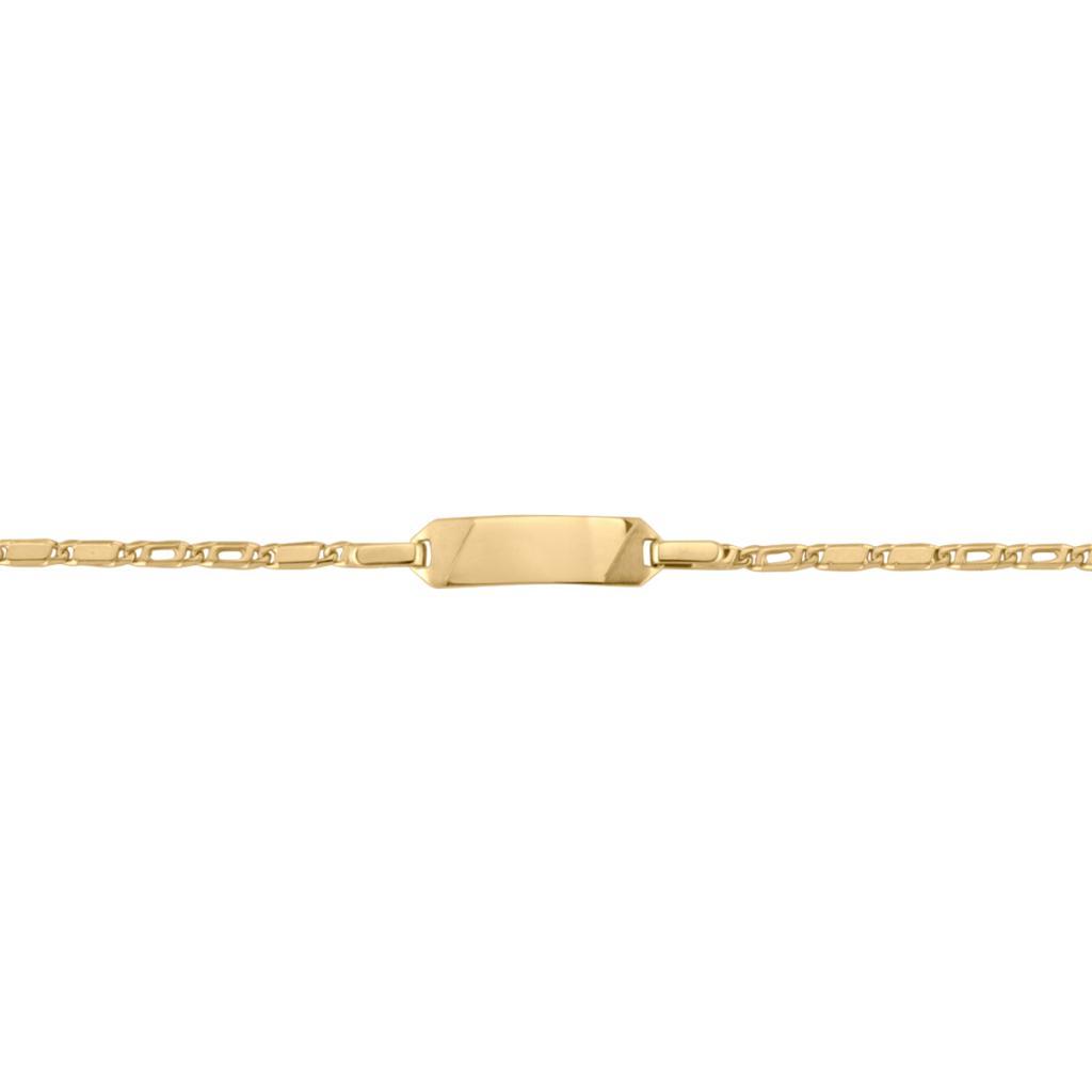 Yellow Gold Baby Id Bracelet - 10K - 10k - 6"