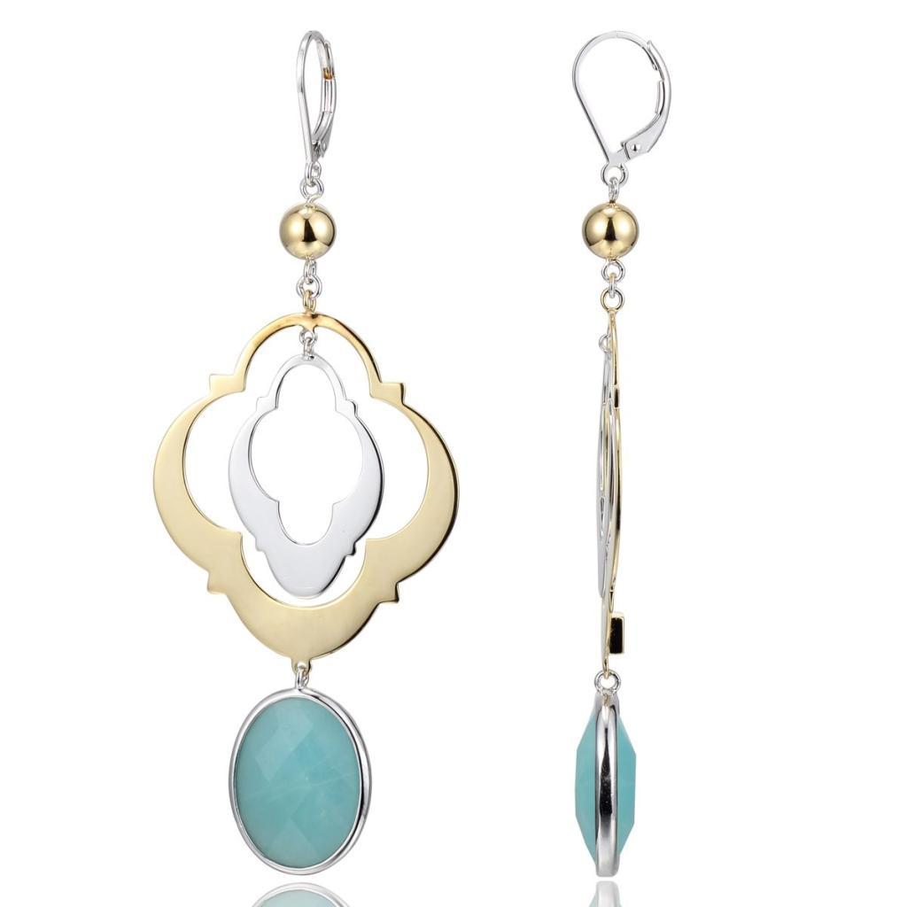 E32LBR7-2T Calypso Oval Dyed Green Quartz Two