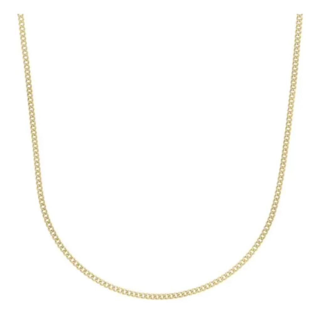 14k Yellow Gold Light Gourmette Chain (2.20 mm) -18"