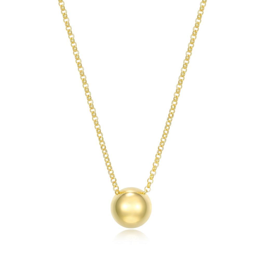 N30LC07-Y Genesis Half Ball Necklace