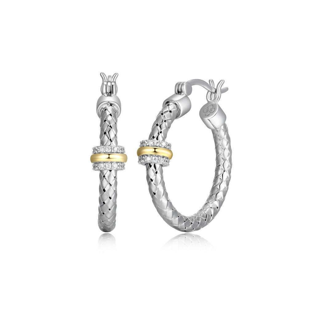 ECGR2Q0HU-2T New Mesh Tiny Circle Hoop Earrings