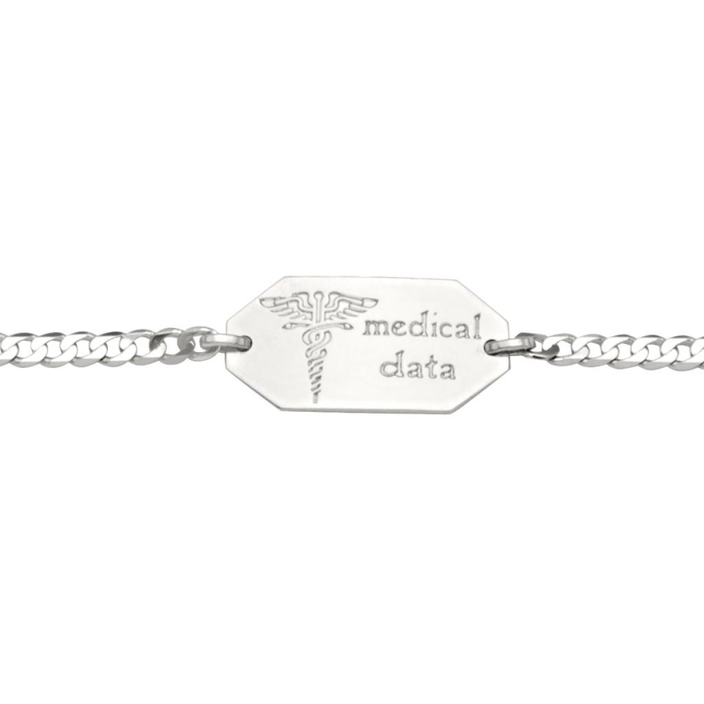 Medic Data Bracelet W/Plate - 10K - 10k - 7