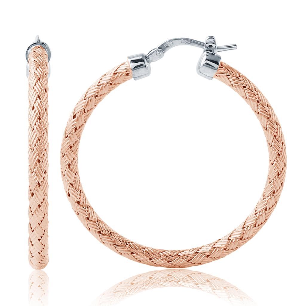 ECGS2Q004-P Milan 35 Woven Hoop Earrings