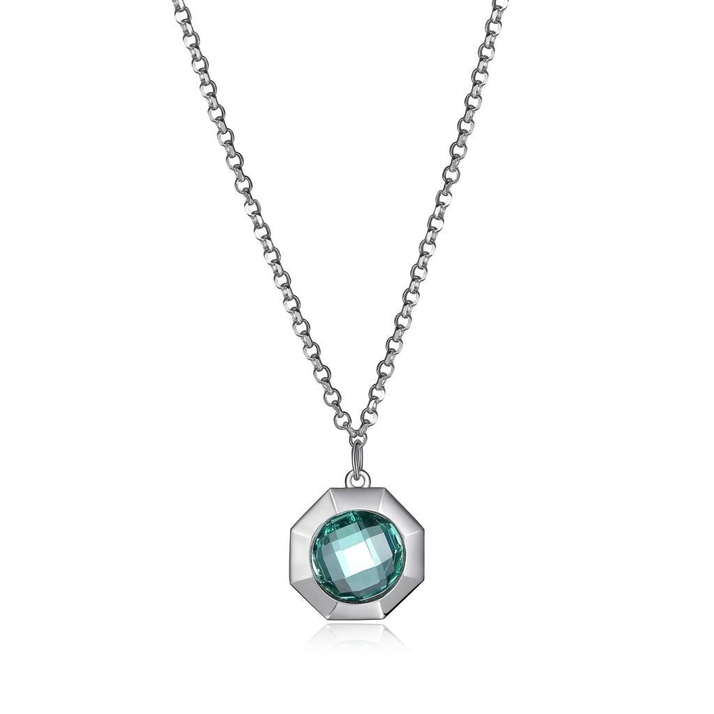 NR0LBB7-W Edge Created Quartz Short Necklace