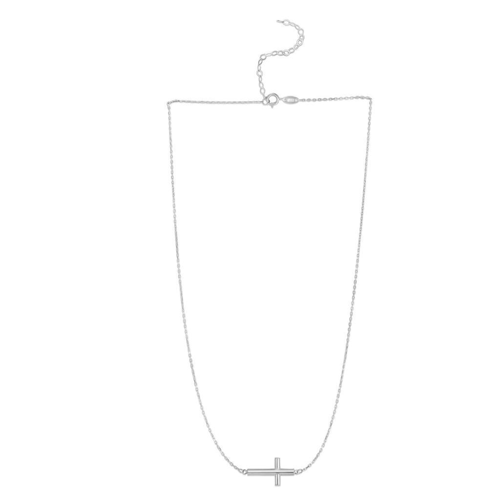 14K White Gold Diamond Cut Figaro Chain