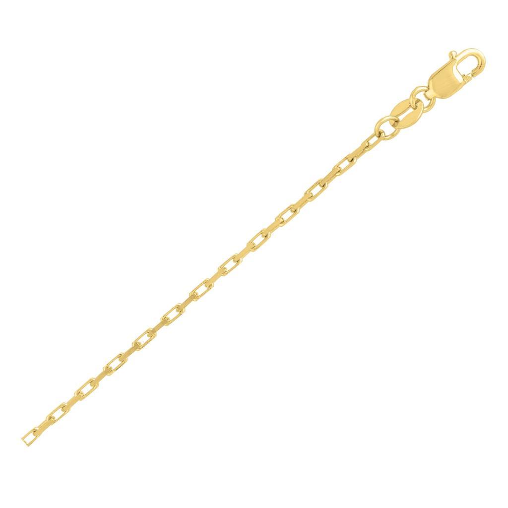 14k Yellow Gold French Cable Chain (1.3 mm) -20"