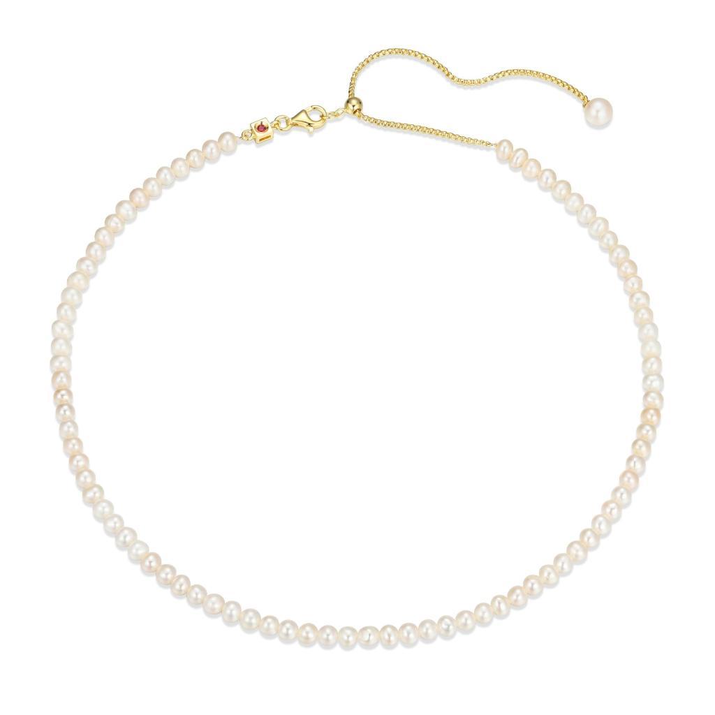 N30LBY6-Y Majestic White Pearl Necklace
