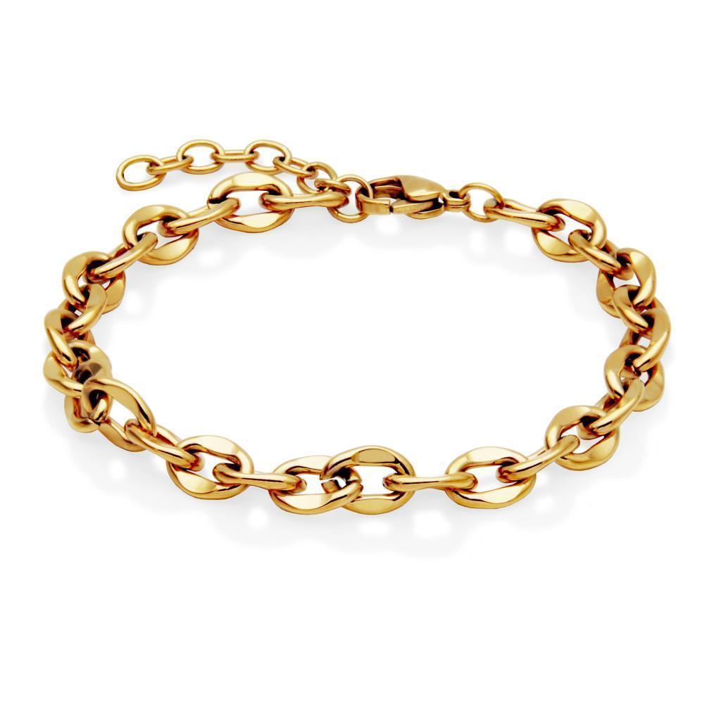 CJ Steelx 6.5mm Lip Chain Bracelet - Gold