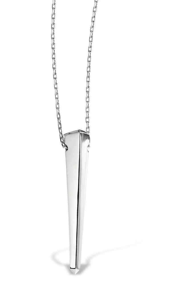 NR0LAKT-W Small Spear Necklace