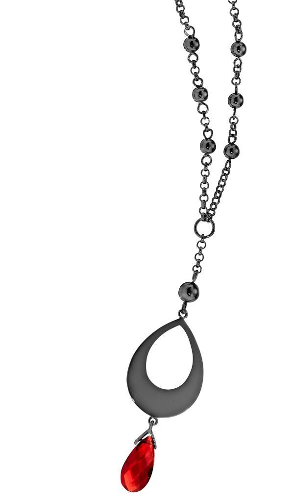 N60LACL-GM Elusive Garnet Drop Necklace