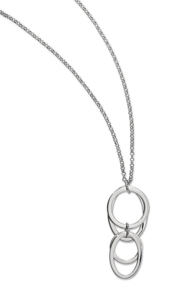 NR0LAHB-W Melody Multi Circle Necklace