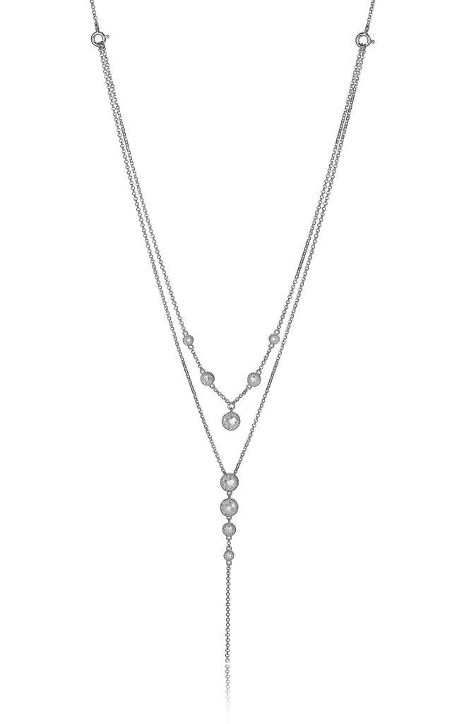 NR0LB7F-W Essence Interchangeable Bezel Set Necklace