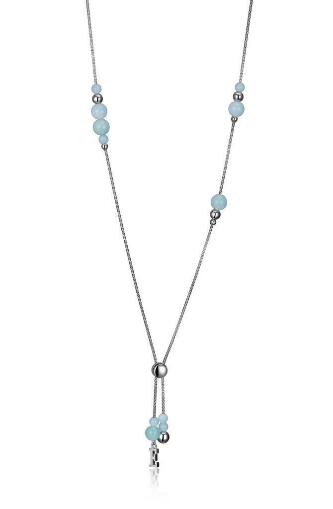 NR0LB79-W Bacio Adjustable Bolo Necklace