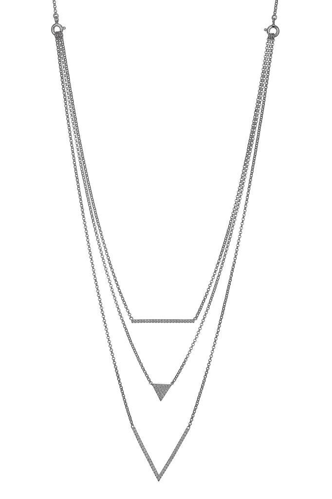 NR0LB5A-W Rodeo Drive Cubic Zirconia Interchangeable Necklace