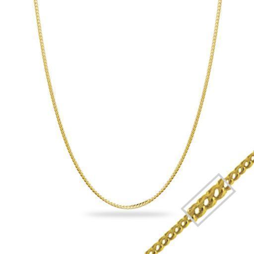 18" 14K Yellow Gold Franco Chain Necklace - 4.1gm