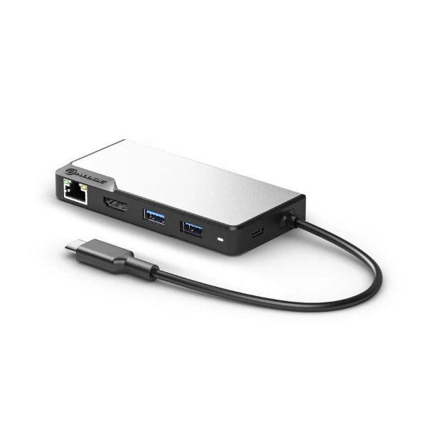 MS53223 Hub 6-in-1 USB-C 2x USB-A 3.1 HDMI 4K Ultra HD 60Hz VGA RJ45 Gigabit USB-C 100W Power Pass Through Fusion