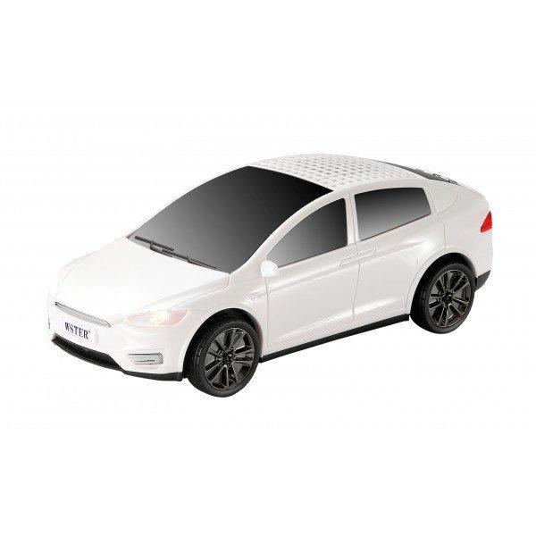 Music Express Automobile Portable Wireless Bluetooth Speaker with LED Light KIWS595 for Universal Cell Phone And Bluetooth Device - White