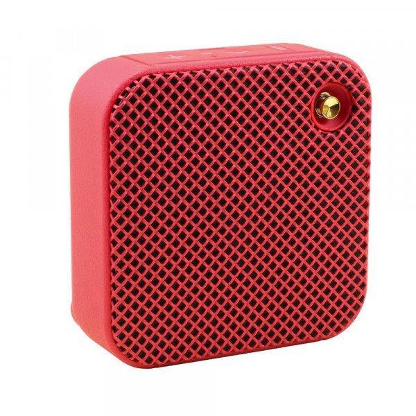 Fashion Mesh Design Bluetooth Wireless Speaker: HiFi Portable Audio, Bass-Boosted Strap Grip KIW1 for Universal Cell Phone And Bluetooth Device - Red