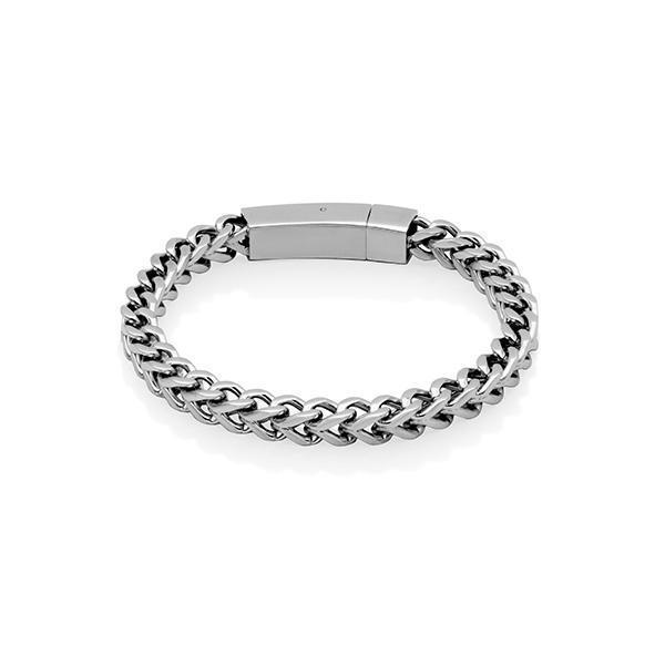 CJ Steelx 6mm Franco Chain Bracelet - Silver