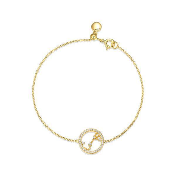 Diamondlite Cubic Zirconia Zodiac collection "Scorpio" constellation - Gold