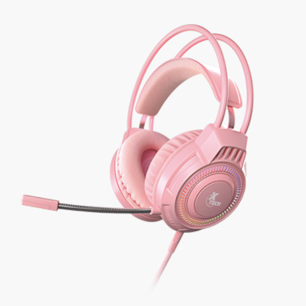 MS52794 Gaming Headset Khione 3.5mm TRRS  plus  USB with Boom Mic Omnidirectional 7 LED Colour Lights with Dual to Single 3.5mm Adapter PC or Console