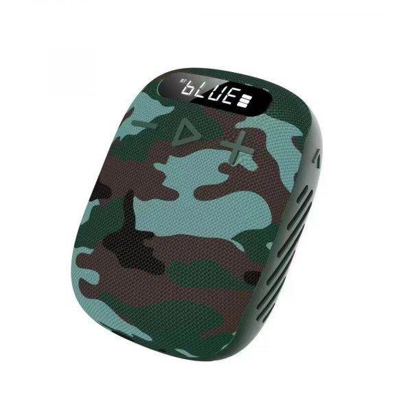 New Portable Bluetooth Speaker for Outdoor Sports Portable Clip On Speaker KIWIND3S for Universal Cell Phone And Bluetooth Device - Camo