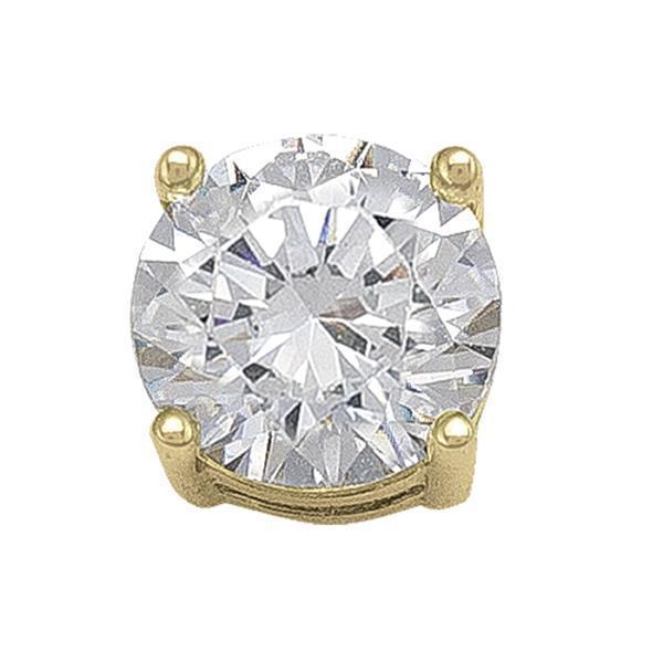 10K Gold Cubic Zirconia Stud Earrings