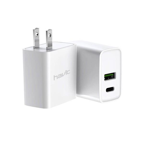 Havit-WUC111-White WUC111 Dual Port Wall Charger