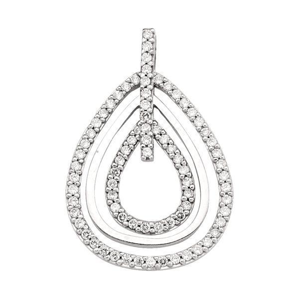 10K White Gold Fashion Pendant